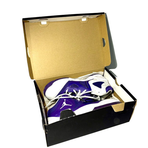 Nike Jordan Men\'s Basketball Play In These II Sneakers White / Purple Size 8 main image 10